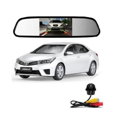 Imagem de Camera De Re Tartaruga Retrovisor Com Tela Corolla - Importado