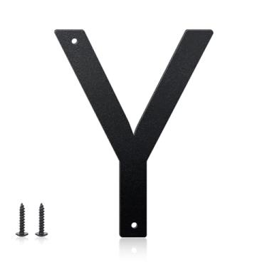 Imagem de Números de casa de 25 cm e letras de metal para placas externas, números de casa para fora, letras de endereço de alumínio e números para porta, caixa de correio, jardim, perfeito para casa ou