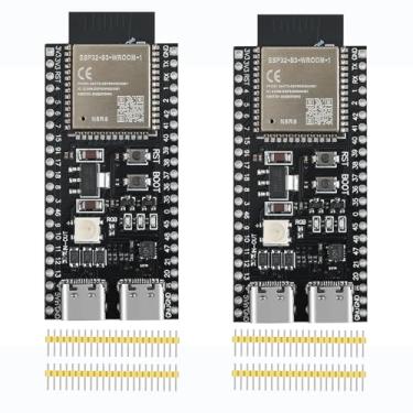 Imagem de YEJMKJ Placa De Desenvolvimento Esp32 S3 2 Peças Esp Wroom 32 N8R8 Core Microcontrolador Wi-Fi + Bluetooth Módulo Mcu Dual Tipo-C Esp32-S3 Devkitc 1 Processador Iot Hat