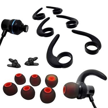 Imagem de Luckvan 3 Pares (Lms) De Pontas Auriculares Silicone Para Fones Ouvido Beats Flex X, Substituição, Ganchos, Barbatanas, Estabilizador Jaybird X4 X3 Etc.