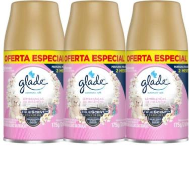 Imagem de Combo Odorizador de Ambiente Glade Refil Automatic 269ml, Rosa/Rosa/Ro