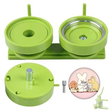 Imagem de MK.Bear Molde Para Fabricação De Botões 3"/75 Mm, Matriz Intercambiável Adequada Máquinas Prensa Deslizante, Pinos, Crachás, Verde