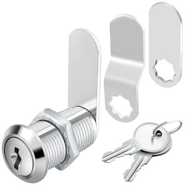 Imagem de Fechaduras de câmera de armário de 3,5 cm - Fechaduras de caixa de correio Zzbety com chave semelhante para arquivos seguros, gavetas, caixa de correio RV caixa de ferramentas de porta de trailer (1