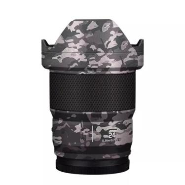 Imagem de Adesivo de lente de câmera antiarranhões para Panasonic Lumix S 24 mm F1.8 Película protetora de revestimento protetor corporal capa para 24 1.8 (Camuflagem de campo)