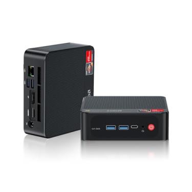 Imagem de Beelink Mini PC SER5, AMD Ryzen 5 5500U (6C/12T, até 4,0GHz), SSD NVMe DDR4 de 16 GB de 500 GB, suporte para computador SER5 Mini tela tripla 4K, LAN 2,5G, HDMI+DP, Tipo-C