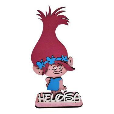Imagem de 10 Centros De Mesa Trolls Poppy - Ecolaser