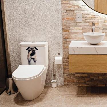 Imagem de Adesivo Para Vaso Sanitário Cachorro Mod71 - Lojinha Da Luc