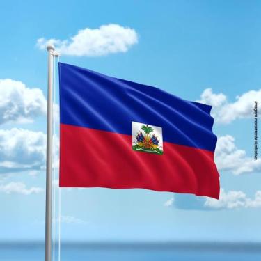 Imagem de Bandeira do Haiti 80cmx140cm Tecido Oxford 100% Poliéster - Presente-B