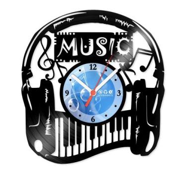 Imagem de Relógio De Parede Disco Vinil Música - Music - VMU-090 - Modernarte, D
