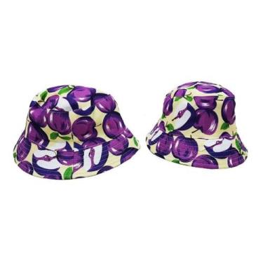 Imagem de Chapéu Cata Ovo Estampado - Azul Claro - Pierside, Violeta escuro