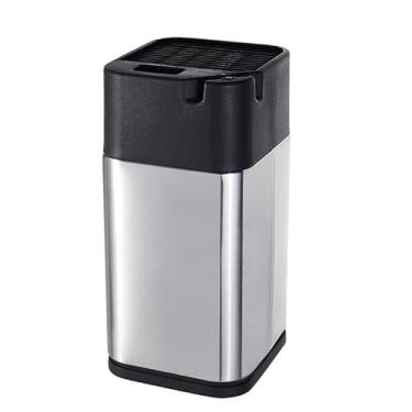 Imagem de Mimo Style Porta Facas com Afiador em Inox, Auxilia na Organização da Sua Bancada e Na duração de Suas Lâminas