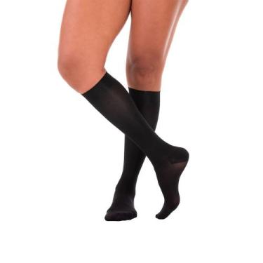 Imagem de Meia de Compressão 3/4 6000 Venosan - Preta - 20-30mmHg - Fechado - M,