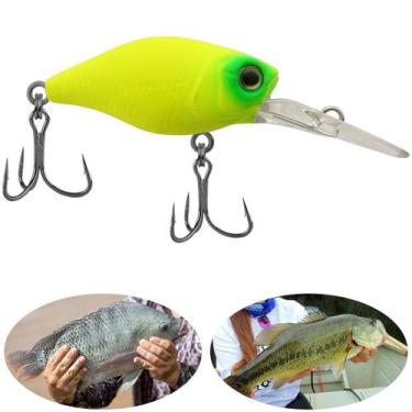 Imagem de Isca Artificial Marine Mini Crank DEEP 100 Amarela 3.8cm 4,3g Barbelud