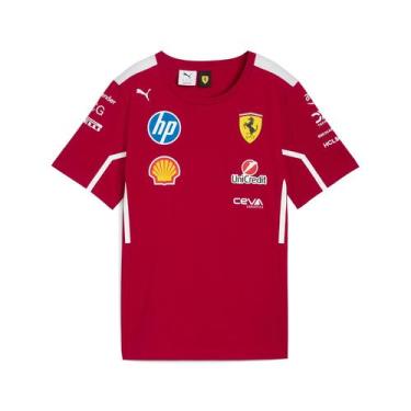 Imagem de Camiseta Oficial Scuderia Ferrari F1 2025 PUMA, G, Vermelho