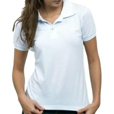 Imagem de Camisa Polo Feminina Camiseta Gola Atacado Uniforme Piquet - Vesttuari