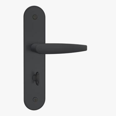 Imagem de Fechadura para Banheiro 824/33 Wc Preto Fosco Stam