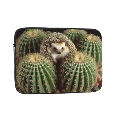Imagem de Capa para laptop, porcos-espinhos, cacto, bolsa de transporte para computador, capa protetora para notebook de 13 polegadas