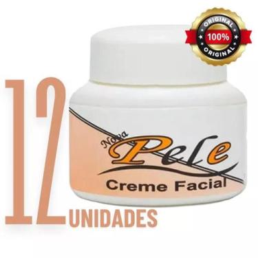 Imagem de Kit 12 Creme Nova Pele Facial Hidrata e Suaviza Manchas e Marcas - A B