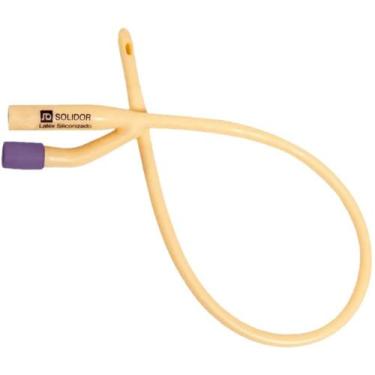 Imagem de Sonda Foley 2 Vias Látex Siliconizado Nº 22 30cc - unidade - Solidor