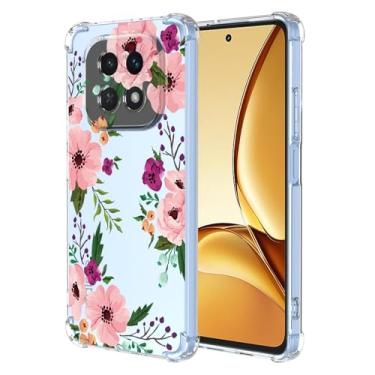 Imagem de RRXSYXL Capa Realme V60 Realme C63 com estampa floral transparente, capa macia à prova de choque para Realme V60 Realme C63, flor de cerejeira