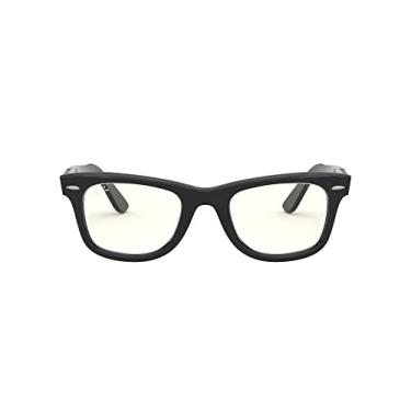 Imagem de Ray-Ban Rb2140f Original Wayfarer Óculos de sol com ajuste asiático, Preto/cinza, 52 mm