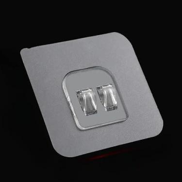 Imagem de Gancho De Parede Transparente Não Marcante/Auto-Adesivo De Duplo Suporte (2 Gancho-20 un)