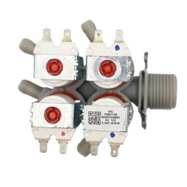 Imagem de 5220FR2008Y Válvula de entrada de água lavadora de quatro vias DC12V US Rosca de entrada, peça de reposição adequada para lavadoras LG. 2 anos de garantia de qualidade