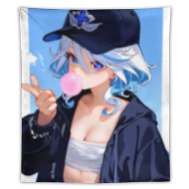 Imagem de LIEGBMEU Sexy Bikini Hot Anime Girl Tapeçaria 127.0 cmx152.4 cm Interior Exterior Wall Quilt Art Decoração de Tapeçaria Caprichosa, AF027