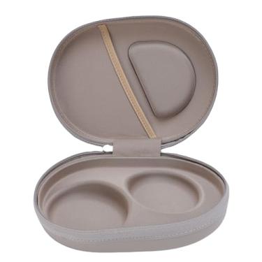 Imagem de Zopsc Caixa de Transporte de Eva Dura para Os Fones de Ouvido Ultra de QC, Bolsa de Armazenamento de Viagem Protetora de Couro PU Com Design à Prova de Choque à Prova de água (GRAY)