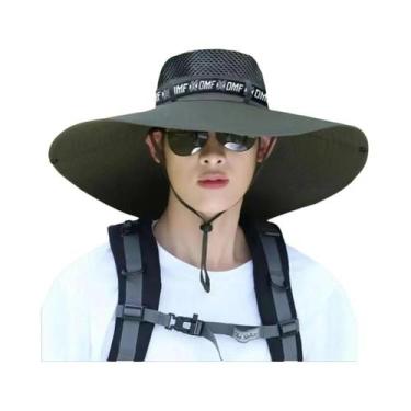 Imagem de Chapéu De Sol Masculino Com Aba Larga, Resistente a UV, Respirável, Pa