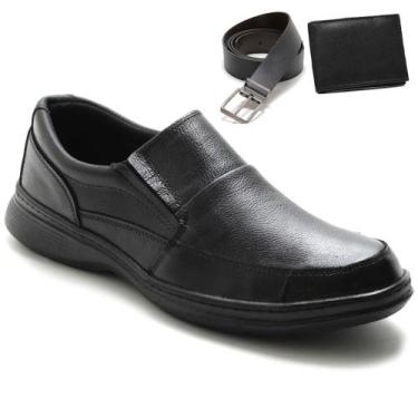 Imagem de Kit Sapato Masculino Antistress + Carteira + Cinto - CARPIDERA, 42