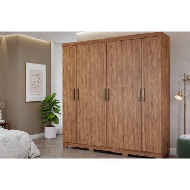 Imagem de Guarda Roupa 6 Portas e 3 Gavetas Clara Flex Avelã - Panan