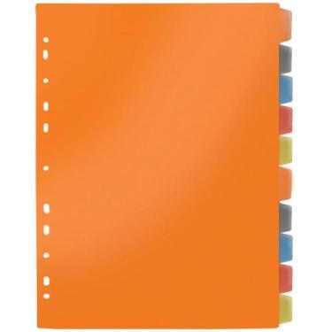 Imagem de Divisoria Fichario Plastica 10PROJECOES PP A4 C/VISOR Colo - DAC