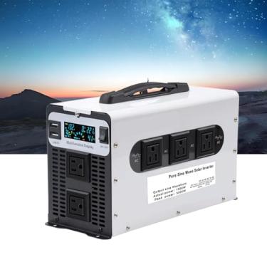 Imagem de 72v to 110v,Power Inverter 1500 Watt Onda Sinusoidal Pura 12V -72V DC Para 110V / 220V AC Power Converter 3000 Watt Pico com Display LED & 5AC Tomadas para Home Camping RV