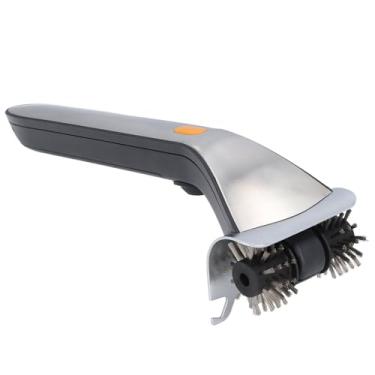 Imagem de Raspador de pincel de grelha elétrica Cffuvros, limpador automático de churrasco automático de 2000rpm com cerdas de aço inoxidável, pincel de churrasqueira motorizada sem fio