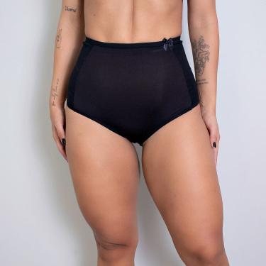 Imagem de Kit 3 Calçola Cinta Modeladora Material Reforçado Cós Alto Aperta Barriga Pós operatório Tira Culote Redutora de Medidas