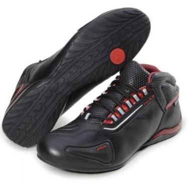 Imagem de TENIS MOTOCICLISTA CANO BAIXO COM REFLETIVO 312 KM PRETO-Masculino