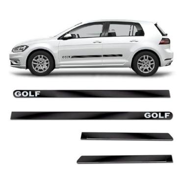 Imagem de Friso Lateral Largo Golf 2007 a 2019 Kit Black (Preto Brilhante) Adesi