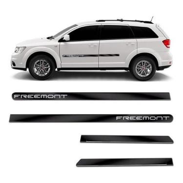 Imagem de Friso Lateral Largo Freemont 2011 a 2015 Kit Black (Preto Brilhante) A