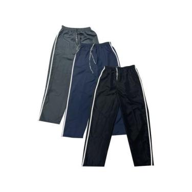 Imagem de Kit Com 3 Calça Tactel Básica Masculina - Olv Jeans, Colorido, P