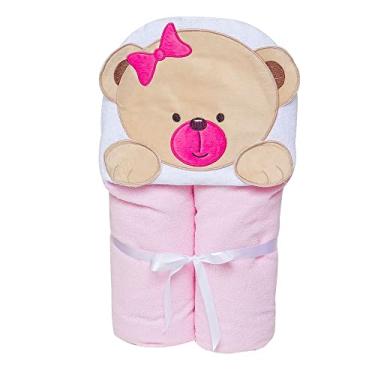 Imagem de Papi Textil Toalha De Banho Felp. Bichinhos Papi Toys Forrada C/ Capuz Bord. 90Cm X 70Cm 01 Un