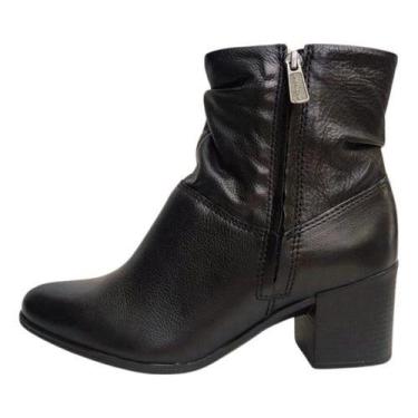 Imagem de Bota Feminina Bottero Cano Baixo Couro 346907, Preto