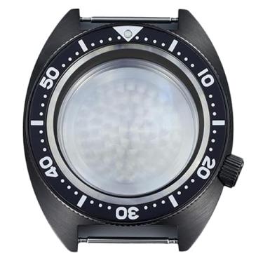 Imagem de FEIYASHI Relógio de vidro safira de 41 mm 10 ATM para NH35 NH34 NH36 Movimento Skx Modificado Abalone Peças de relógio, NH35 34 36 38 Movimento + anel capítulo preto escuro 7, Caixa de relógio de luxo