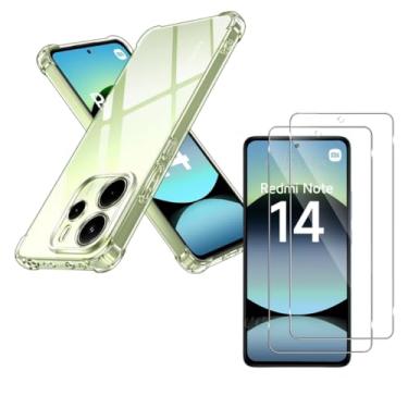 Imagem de Kit Capa Anti Impacto e 2x Películas De Vidro 3D 9D Para Redmi Note 14 5G