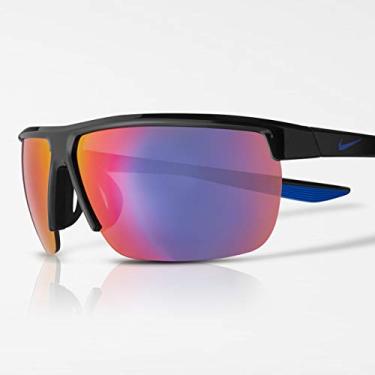 Imagem de Nike Óculos de sol retangular Golf Tempest, obsidiana/azul pacífico, tamanho único