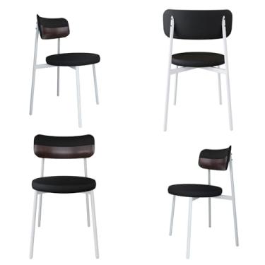 Imagem de 4 Unidades Cadeira Kyta fixa C/4 Pés 50 X 44,7 X 83,8 cm Pés Brancos