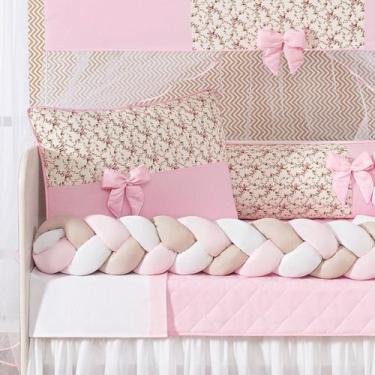 Imagem de Kit Berço Americano Protetor De Berço Trançado Ternura Luxuoso - De Lu