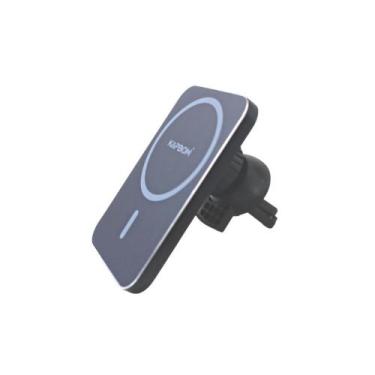 Imagem de Carregador Magnético Para Carro Sem Fio  Alimentação USB - Kapbom