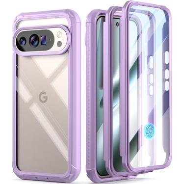 Imagem de Poetic Capa Guardian para Google Pixel 10 Pro XL 5G, protetor de tela integrado [funciona com ID de impressão digital], [2 molduras frontais] [carregamento sem fio] capa transparente resistente à