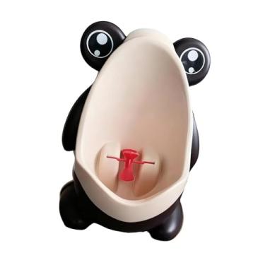 Imagem de simhoa Mictório infantil para treinamento de uso no banheiro, uso em viagens e em casa, fácil de limpar com alvo divertido para crianças e meninos, Marrom